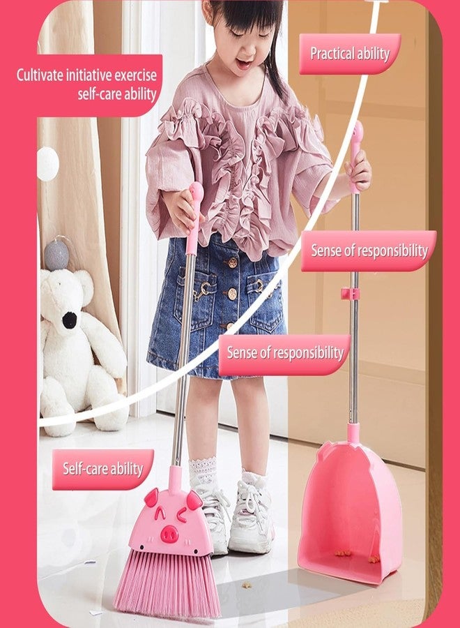 DHVYANT MART Kid's Long Handle Broom and Dustpan Set | Little Housekeeping Cleaning Tool | Pretend Play Toy | Suitable for Various Small Areas | Ideal for Toddler Boys & Girls | Multicolor - Image 5